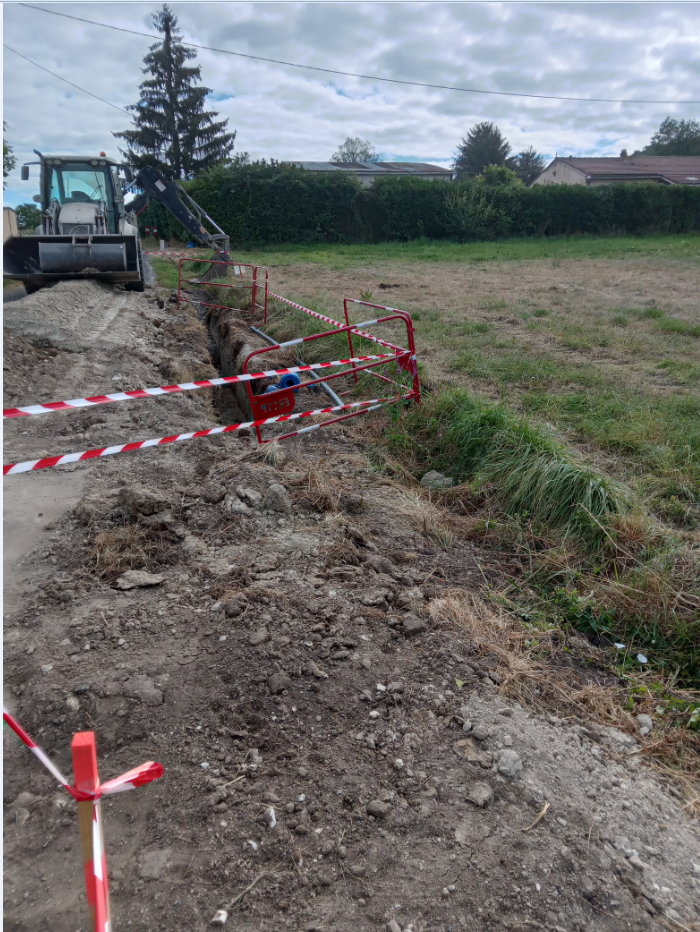 Renouvellement réseau alimentation en eau potable de la commune  de Montignac-Lascaux, secteur Claud de la Gigondie 